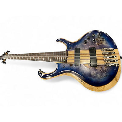Used Ibanez BTB845 Cerulean Blue Burst Electric Bass Guitar