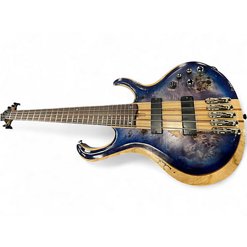 Used Ibanez BTB845 Cerulean Blue Burst Electric Bass Guitar Cerulean Blue Burst