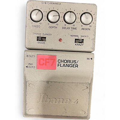 Used Ibanez CF7 Chorus Flanger Effect Pedal