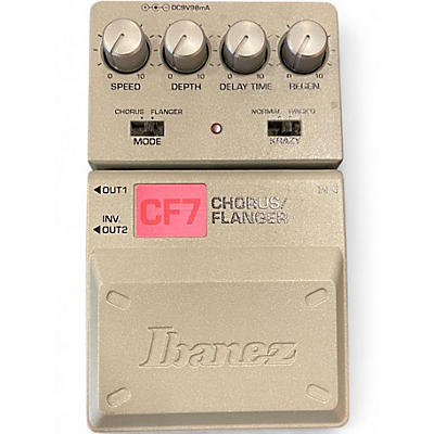 Used Ibanez CF7 Chorus/Flanger Effect Pedal