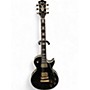 Used Ibanez Custom Black Solid Body Electric Guitar Black