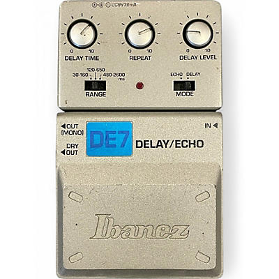 Used Ibanez DE7 DELAY Effect Pedal