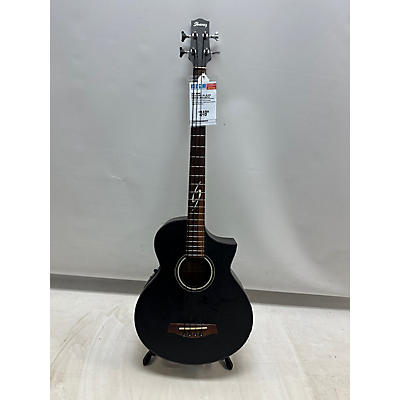 Ibanez Used Ibanez EB10ASEOBK1201 Black Acoustic Bass Guitar