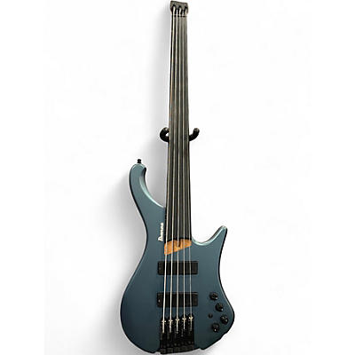 Used Ibanez EHB1005F FRETLESS ARCTIC OCEAN MATTE Electric Bass Guitar