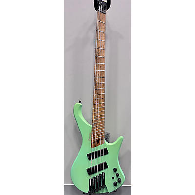 Ibanez Used Ibanez EHB1005MS Headless 5-string Seafoam Green Electric Bass Guitar