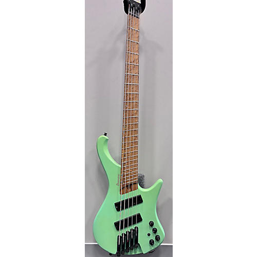 Ibanez Used Ibanez EHB1005MS Headless 5-string Seafoam Green Electric Bass Guitar Seafoam Green