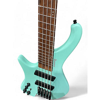 Ibanez Used Ibanez EHB1005MS Left Handed Seafoam Green Electric Bass Guitar