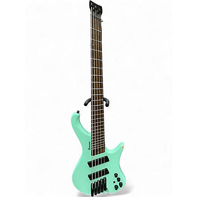 Used Ibanez EHB1005MS Seafoam Green Electric Bass Guitar