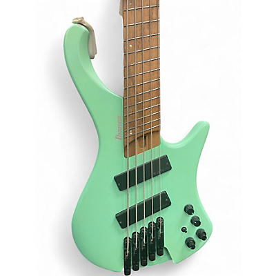 Used Ibanez EHB1005MS Seafoam Green Electric Bass Guitar