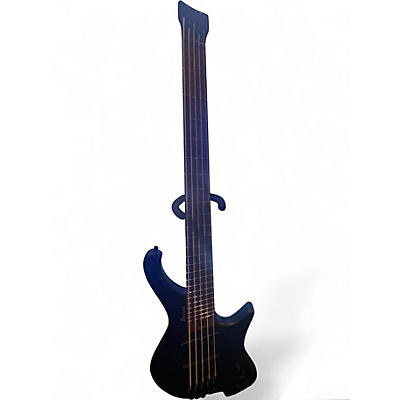 Used Ibanez EHB1005MS Silver with Black Bevels Electric Bass Guitar