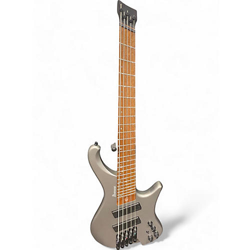 Ibanez Used Ibanez EHB1005SMS Silver Electric Bass Guitar Silver