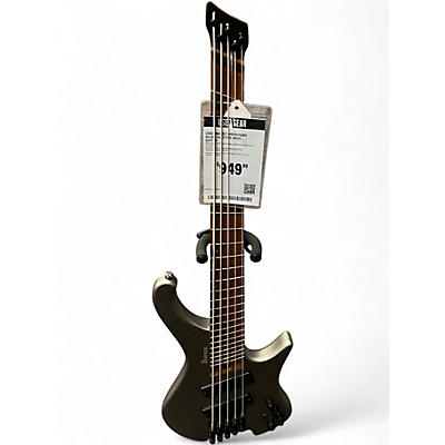 Used Ibanez EHB1005SMS Silver Electric Bass Guitar