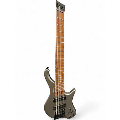 Used Ibanez EHB1006MS 6 STRING  Gray Electric Bass Guitar