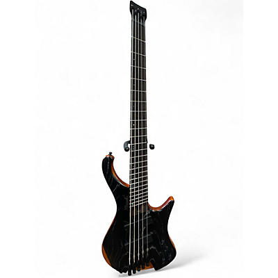 Used Ibanez EHB1135MS Silver Wave Black Electric Bass Guitar