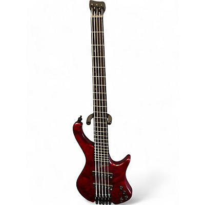 Used Ibanez EHB1505 Stained Wine Red Low Gloss Electric Bass Guitar