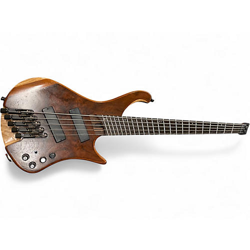 Used Ibanez EHB1505MS BROWN WALNUT Electric Bass Guitar BROWN WALNUT
