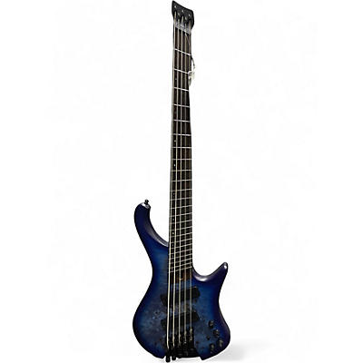 Used Ibanez EHB1505MS Blue Burst Electric Bass Guitar