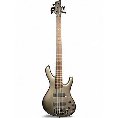 Used Ibanez ERGODYNE Silver Electric Bass Guitar