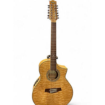 Used Ibanez EW2012ASE-NT Honey Burst 12 String Acoustic Electric Guitar