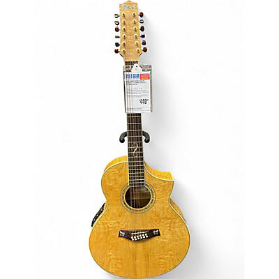 Used Ibanez EW2012ASE-NT Natural 12 String Acoustic Electric Guitar