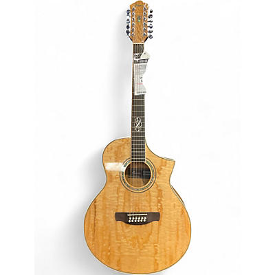 Used Ibanez EW2012ASE-NT Natural 12 String Acoustic Guitar