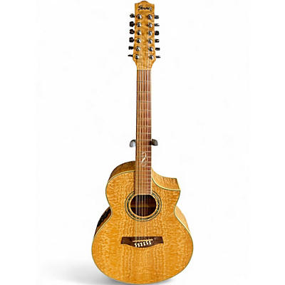 Used Ibanez EW2012ASENT Natural 12 String Acoustic Electric Guitar