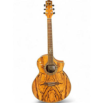 Used Ibanez EW20ZWE Zebrawood Acoustic Electric Guitar
