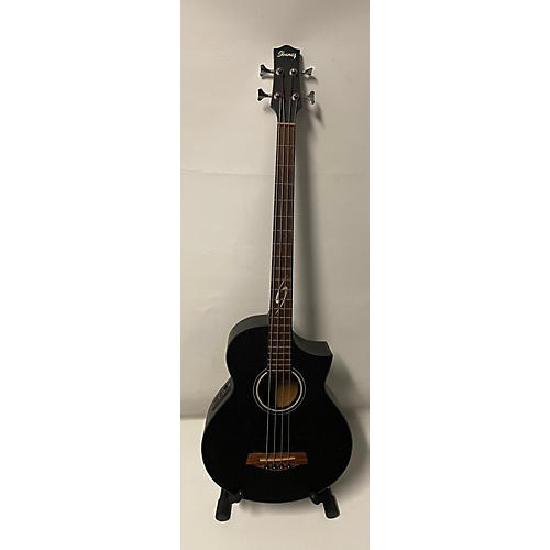 Ibanez Used Ibanez EWB10 Black Acoustic Bass Guitar Black