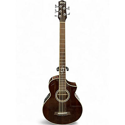 Used Ibanez EWB205WNENT Walnut Acoustic Bass Guitar