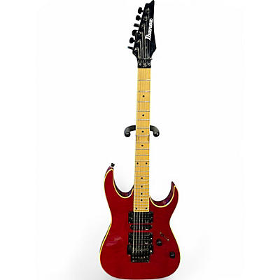 Used Ibanez EX3700 RED FLAME TRANSPARENT Solid Body Electric Guitar