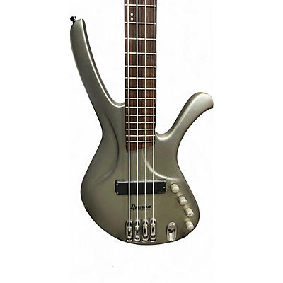 Used Ibanez Ergodyne Silver Electric Bass Guitar