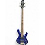 Used Ibanez Ergodyne edb300 Blue Electric Bass Guitar Blue