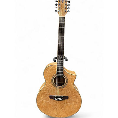 Used Ibanez Ew2012ase-nt Natural 12 String Acoustic Guitar