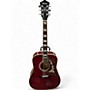 Used Ibanez Used Ibanez F-300CW Wine Red Acoustic Guitar Wine Red