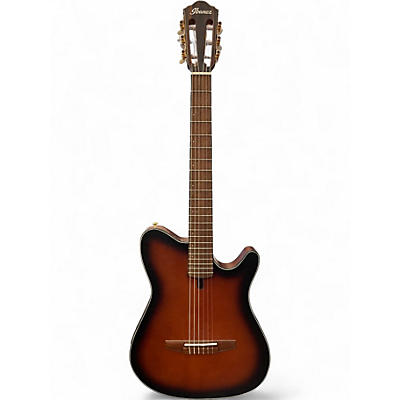 Used Ibanez FRH10N-BSF 2 Color Sunburst Classical Acoustic Electric Guitar