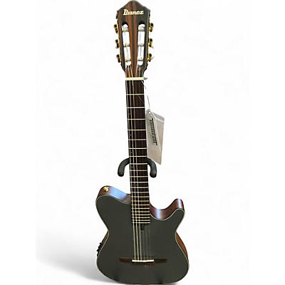 Used Ibanez FRH10N-IBF  indigo Blue Metallic Classical Acoustic Electric Guitar