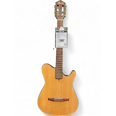 Used Ibanez FRH10N-NTF Natural Classical Acoustic Electric Guitar