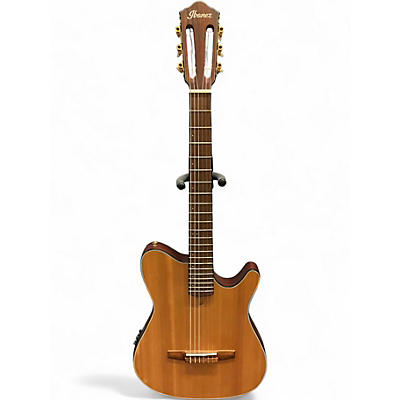 Used Ibanez FRH10N Natural Classical Acoustic Electric Guitar