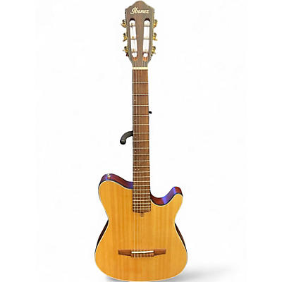 Used Ibanez FRH10N Natural Classical Acoustic Electric Guitar