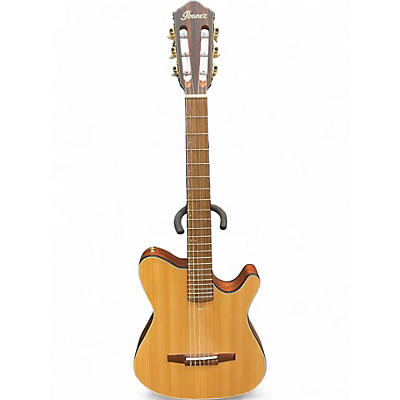 Used Ibanez FRH10N Natural Classical Acoustic Electric Guitar
