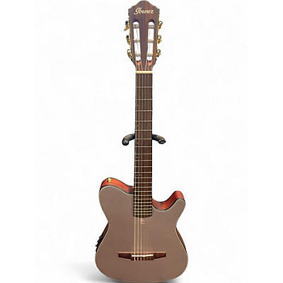 Used Ibanez FRH10N rose gold Classical Acoustic Electric Guitar