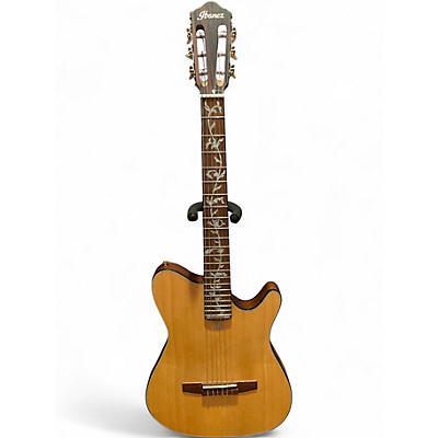 Used Ibanez FRH10n Alpine White Acoustic Electric Guitar