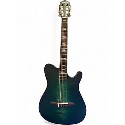 Used Ibanez FRH20FMN  Deep Emerald Green Acoustic Electric Guitar