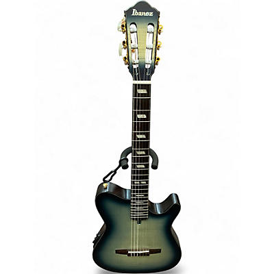 Used Ibanez FRH20FMN TEAL Classical Acoustic Electric Guitar