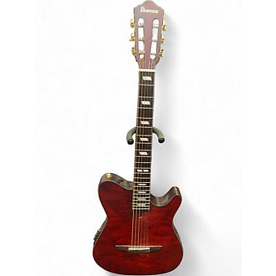 Used Ibanez Frh20 Wine Red Acoustic Electric Guitar