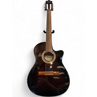 Used Ibanez GA35 Black Classical Acoustic Electric Guitar