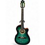 Used Ibanez GA35FMT Emerald Burst Classical Acoustic Electric Guitar Emerald Burst
