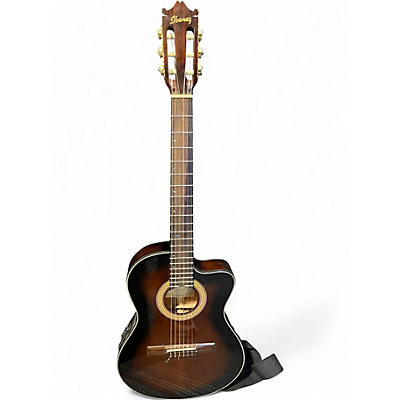 Used Ibanez GA35TCE BROWN BURST Classical Acoustic Electric Guitar