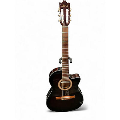 Used Ibanez GA35TCE DARK VIOLIN BURST Classical Acoustic Electric Guitar