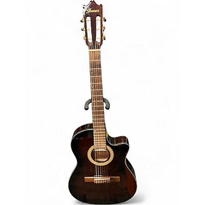 Used Ibanez GA35TCE DARK VIOLIN BURST Classical Acoustic Electric Guitar